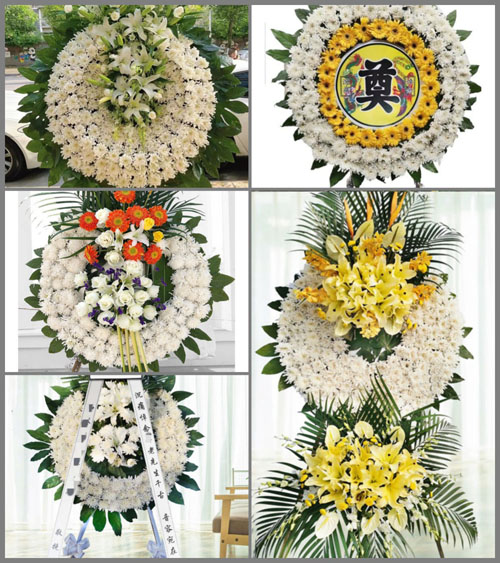 山东青岛胶州市胶西镇西马戈庄村花圈速递