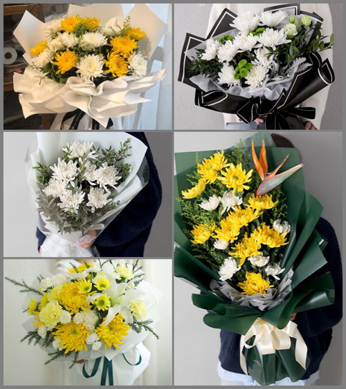 山东青岛胶州市胶西镇西马戈庄村白事花束代送